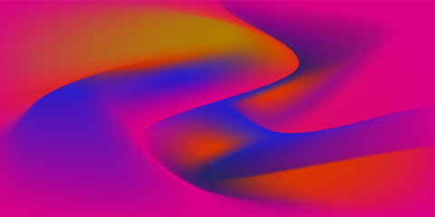 Smooth Abstract Wave Gradient Background with Soft Neon Flow . Smooth Rainbow Abstract Wave Gradient Background
