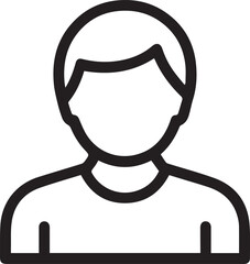 Simple User Avatar Icon, Modern Profile Symbol for Web, Minimalist Person Graphic, Clean Headshot Placeholder, Professional Account Image, Vector Origin