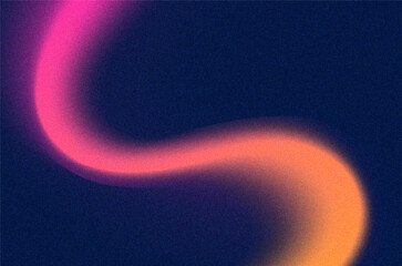 Abstract wavy gradient with vibrant pink, red, and orange colors on a dark blue background, featuring a subtle grainy texture for a modern and dynamic visual effect