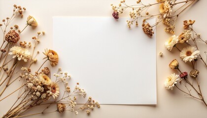 paper with flowers