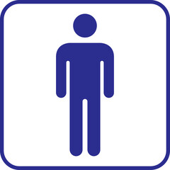 Fototapeta premium Gender signs for public restrooms. Toilet vector icon. WC sign.