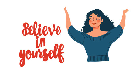 motivational message about believing in yourself and staying positive