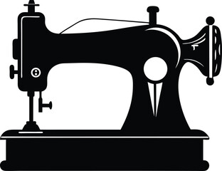 Sewing machine Black silhouette