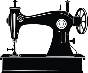 Sewing machine Black silhouette