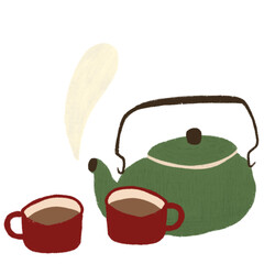teapot and cup