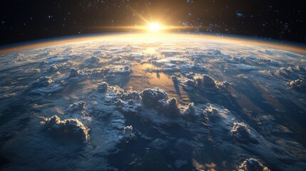 Cloud to edge computing data visualization over Earth