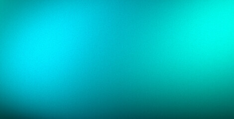 Futuristic Grainy Noise Texture Abstract Cyan Background Copy Space.