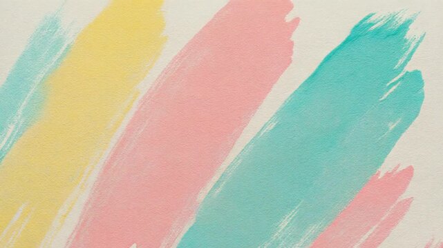 Abstract Pastel Color Brush Strokes Movement