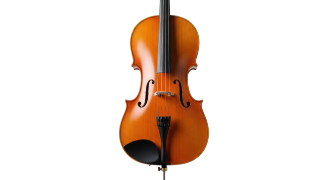 Isolated cello in studio, instrument for symphonic orchestra or chamber music groups