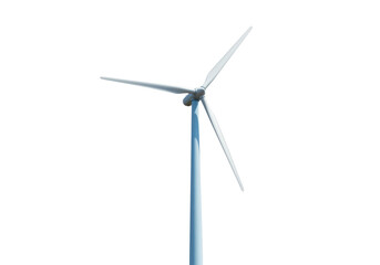 Isolated wind turbine producing renewable energy, ecology development, sustainable power © Michal