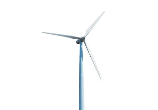 Isolated wind turbine producing renewable energy, ecology development, sustainable power