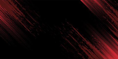 Halftone dots red and blue color pattern gradient grunge texture background. Dot pop art comic sport style vector illustration. modern background