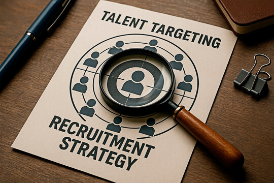 Talent Targeting and Recruitment Strategy for the concept of HR and Career development.