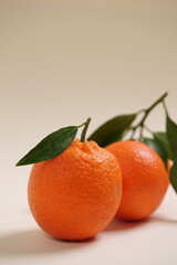 Mandarino i in primo piano , spazio per testo