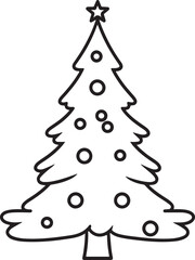 Christmas Tree Icon Silhouette | EPS Festive Holiday Vector