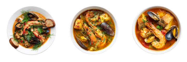 Delicious seafood dishes on transparent background culinary delights gourmet appeal