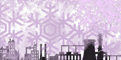 city in the night snow fall canvas reflection wallpaper 