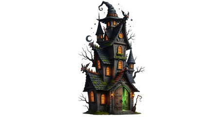 Halloween haunted house haunted mansion, Halloween clipart PNG high quality image .