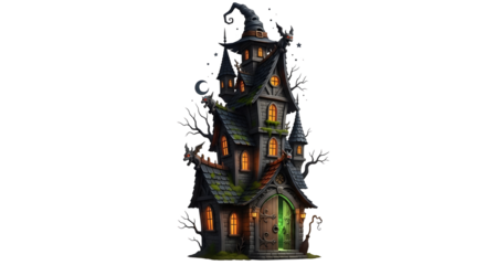 Halloween haunted house haunted mansion, Halloween clipart PNG high quality image .