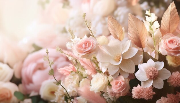 nostalgic feel floral backdrop and delicate textures evoke a sense of timeless beauty