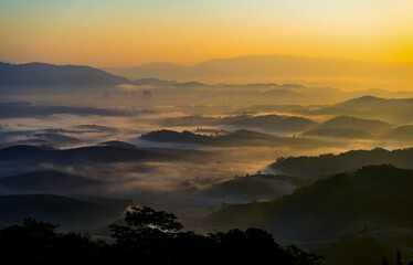 Doi Sa Ngo mountain in Chiang Saen district of Chiang Rai province of Thailand