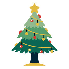 This christmas tree illustration is suitable for Christmas Event.