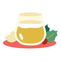 This eggnog illustration is suitable for Christmas Event.