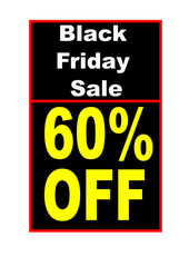 Epic 60% Off Black Friday Banner &ndash; Yellow Black Red Design A4 