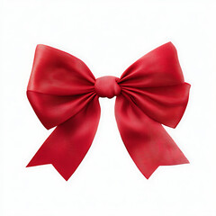 Elegant red bow adds festive cheer to holiday gifts and Christmas decor