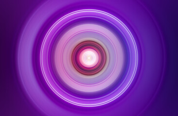 Vibrant Purple Spiral Vortex Abstract Background with Glowing Circular Light Rings and Smooth Gradient Design