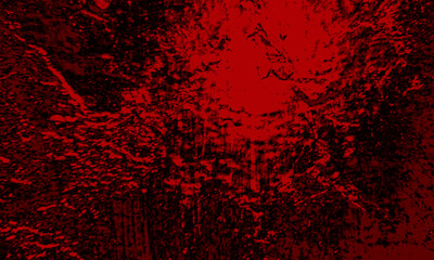 Dark Red and Black Grunge Texture Background - Abstract Scary Distressed Overlay