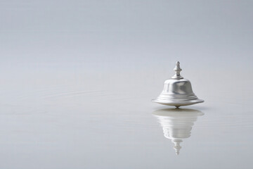 majestic deer with impressive antlers adorned with festive garland stands proudly in winter forest