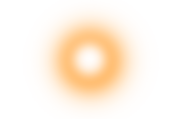 Sun with bright orange and yellow glow