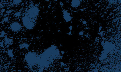 Dark Blue and Black Grunge Texture Background - Abstract Distressed Overlay