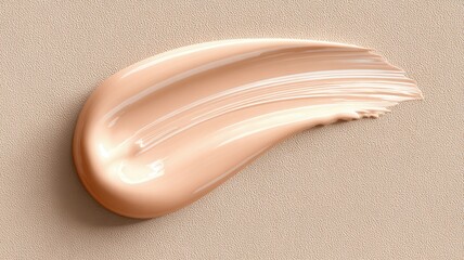 Shimmering cosmetic product spreading on surface, creating texture background smooth abstract