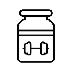Body building protein icon