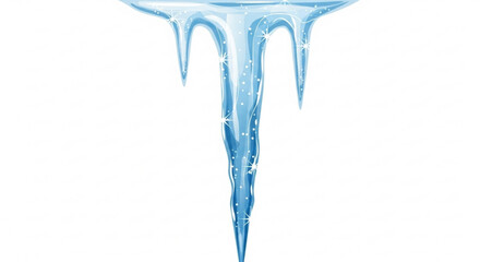 Winter's icy touch: Sparkling icicle illustration brings a cool, crisp feel to your designs, perfect for seasonal promotions and frosty themes