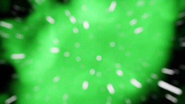 green abstarct nebula tunnel SCI FI animation motion graphics, suitable for short or reels screen saver background social media

