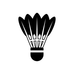 Badminton Shuttlecock Icon – Sports Silhouette Vector