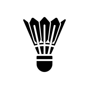Badminton Shuttlecock Icon &ndash; Sports Silhouette Vector