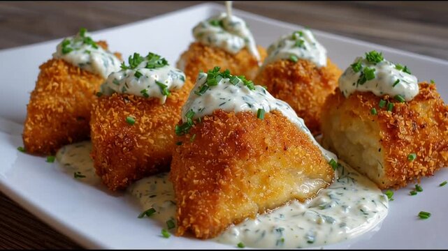 Crispy Fish And Chips With Tartar Sauce
