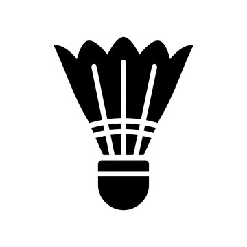 Badminton Shuttlecock Icon &ndash; Sports Silhouette Vector