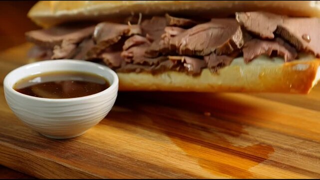 Roast Beef Sandwich With Jus