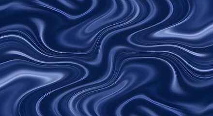 Fototapeta premium Blue Marbled Abstract Wave Pattern for Graphic Design.