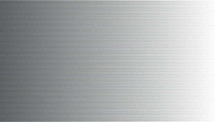 Horizontal line halftone gradient background in black and white