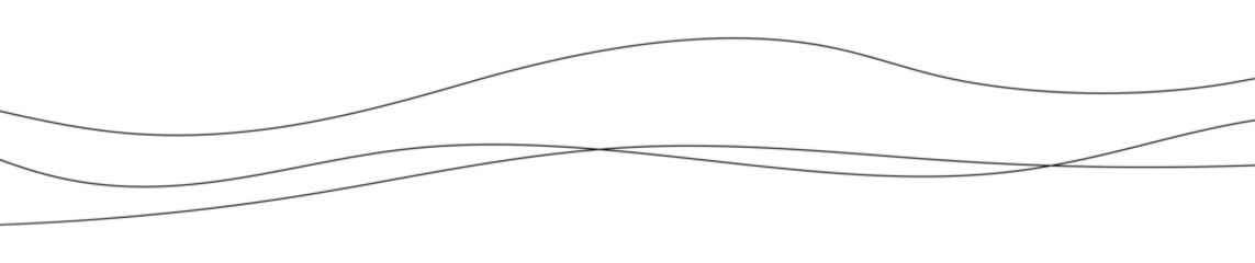 Thin curved wavy lines