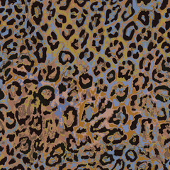 Realistic Vector, Leopard, Jaguars Dots Animal Skin Seamless Pattern New Style, Elegant Shapes, Realistic Texture, Hand Drawn dot shapes, wild life, all over print with neon and muted colors, fashion.