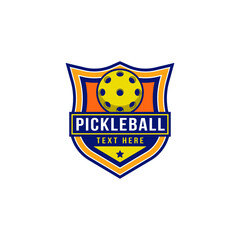 Pickleball badge logo design