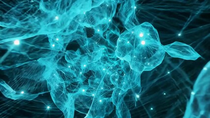 A detailed 4K holographic representation of a digital brain with glowing neural pathways in a dark setting rich detail captivating scenes cinematic quality - Powered by Adobe