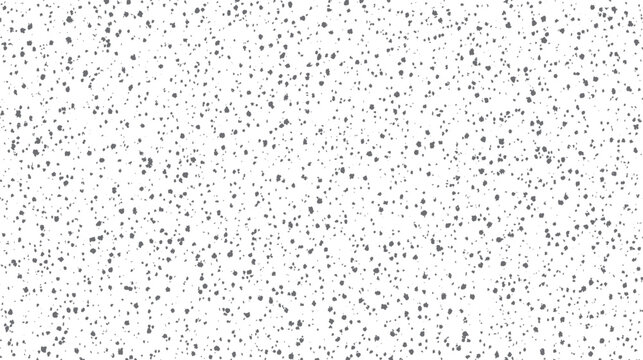 Speckled grey dots scattered randomly across a clean white background creating a subtle textured pattern